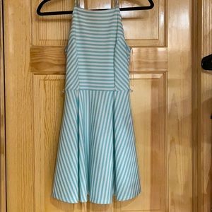 Baby blue striped dress